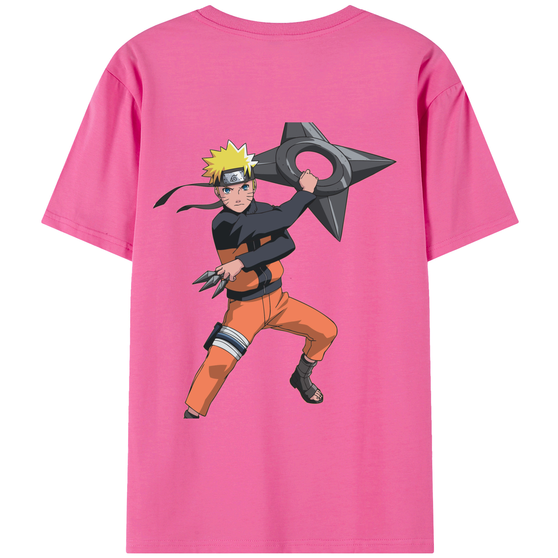 （画像用） NARUTO -ナルト- うずまき ナルト Uzumaki Naruto レディース半袖Tシャツ(バックプリント)